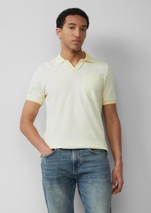 Produktbild S.Oliver Polo-Shirt Poloshirt aus zweifarbigem Piqué mit Brusttasche (3XL)