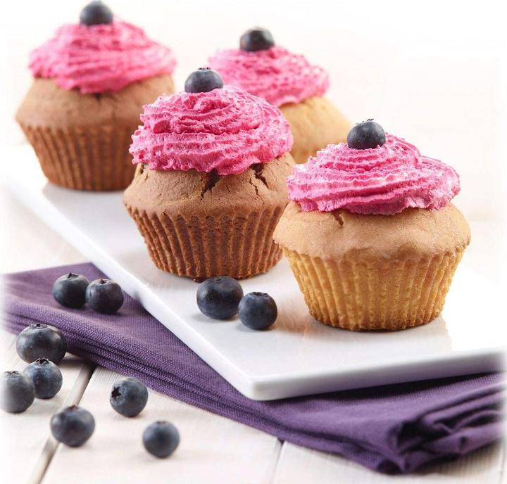 Produktbild Westmark 80 Muffin Papier-Backförmchen, farbig, 4-farbig sortiert (7.50 cm)
