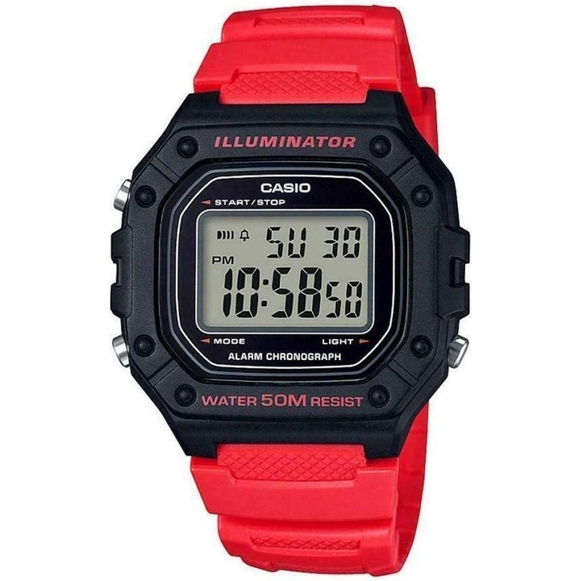Casio Rosso Orologio Da Polso, Sport, (Orologio Digitale, Orologio Sportivo, 43 Mm)