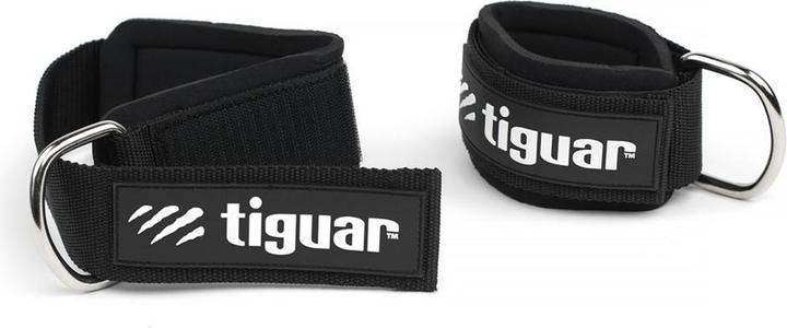 Actual product image Tiguar Knöchelmanschetten für Kabelzug – grössenverstellbar, gepolstert, mit Haken, für Bein- & Po-Training