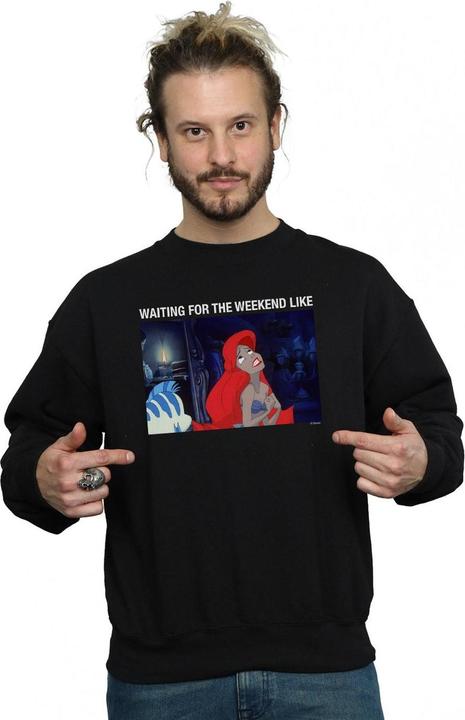 Immagine prodotto Disney The Little Mermaid Waiting For The Weekend Felpa Uomo (L)