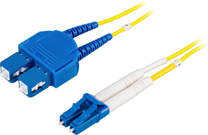 Deltaco LCSC-1S - 1 m - LSZH - 2x SC - 2x LC - Femmina/Femmina - Giallo (S/UTP, CAT6, 1 m)