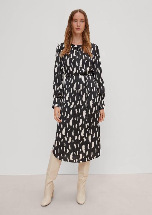 Image du produit Comma Kleid Kleid mit Bindegürtel (38)