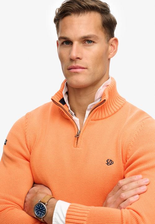 Produktbild Superdry Baumwoll-Strickpullover mit Reissverschluss (S)