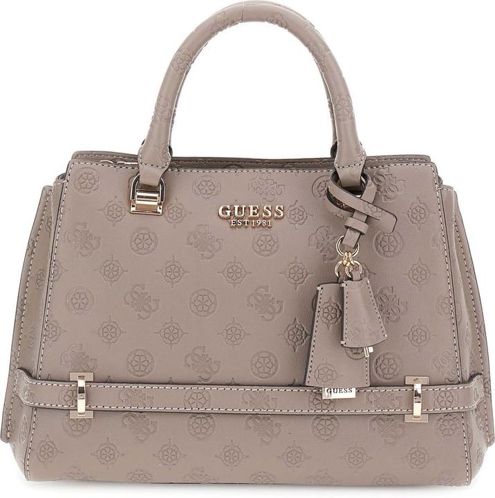 Guess Zarela Luxus Satchel Beige Damentasche