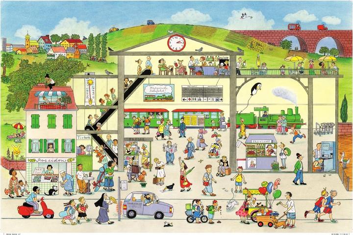 Immagine prodotto Sommer-Wimmelbuch (Tedesco, Rosso Signora Susanne Berner, 2011)