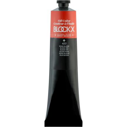 BlockX, Künstlerfarbe + Bastelfarbe, Extrafeine Ölfarbe (Rot, 200 ml)