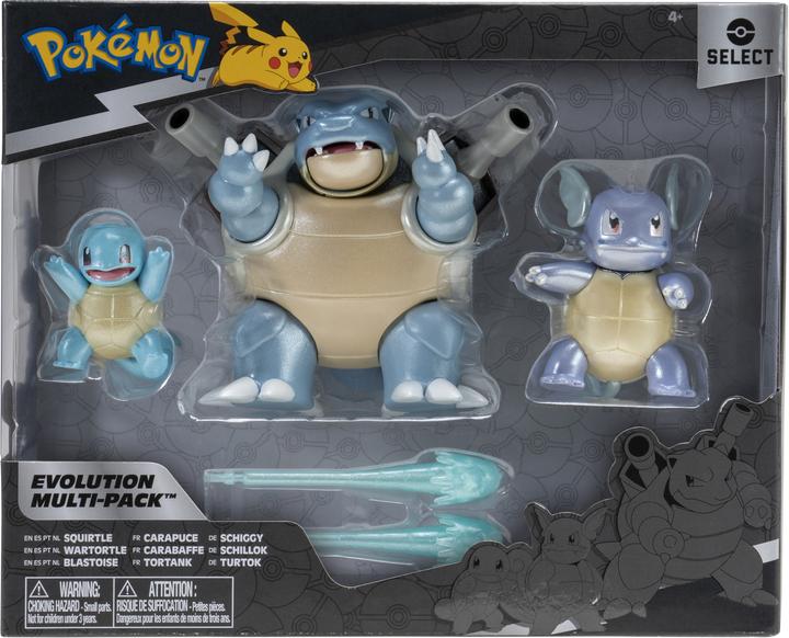 Image du produit Jazwares Select Evolution Multipacks Carapuce Carabaffe Tortank