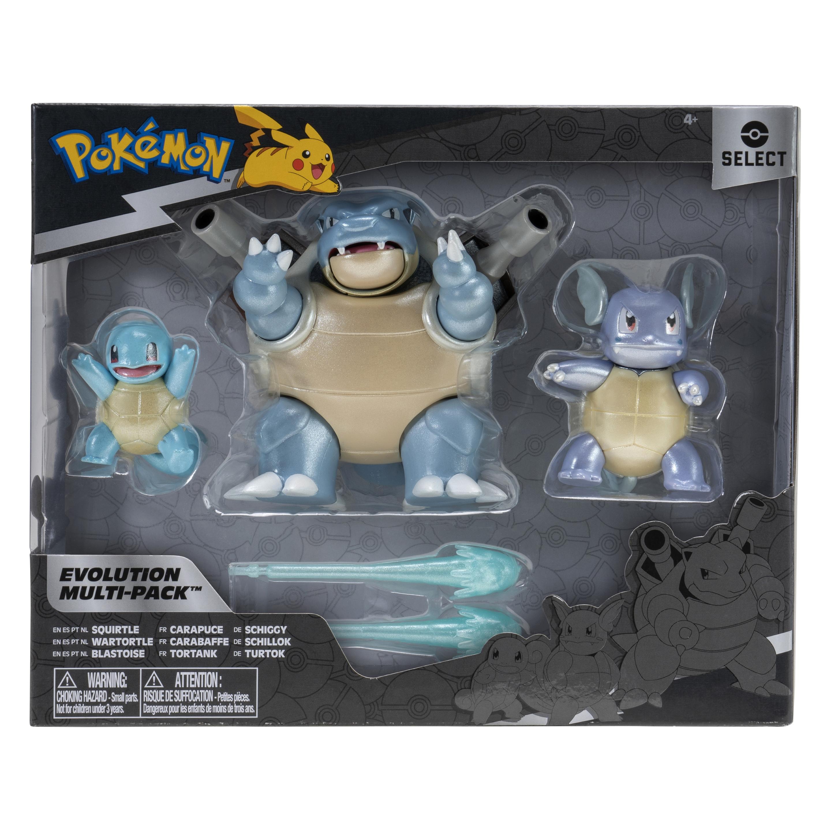 Statue Pokémon Tortank – Figurine Évolution Carapuce/Carabaffe/Tortank – 28cm - Collection