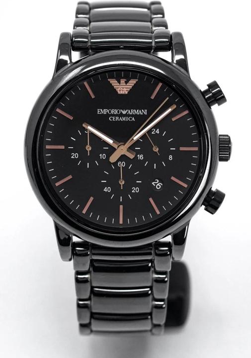 Produktbild Emporio Armani Luigi Ceramica Chronograph Herrenuhr (Analoguhr, 43 mm)
