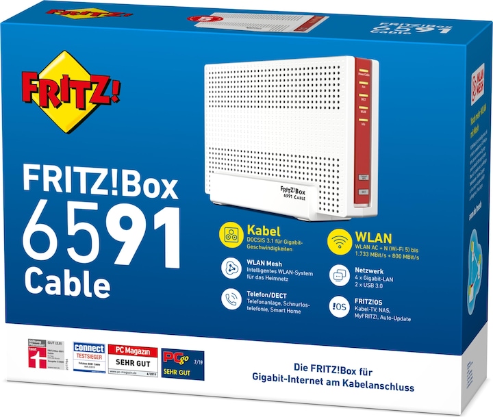 Produktbild AVM FRITZ.Box 6591 Cable