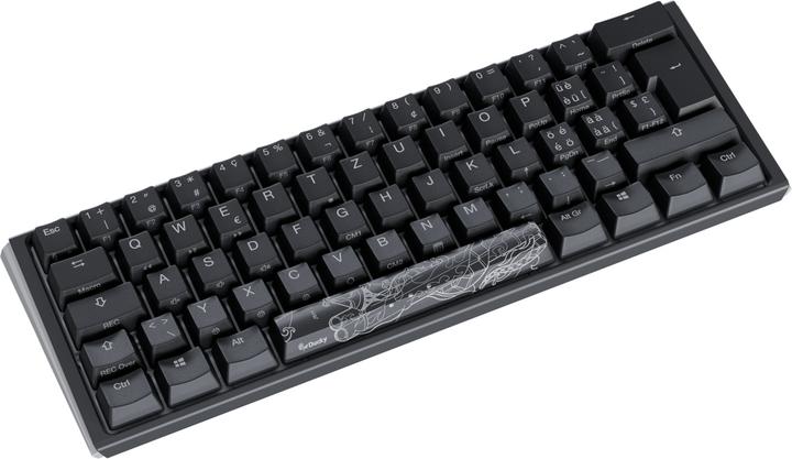 Actual product image Ducky One 3 Classic Black/White Mini Gaming Keyboard, RGB LED - MX-Red (US) (US, Cable)