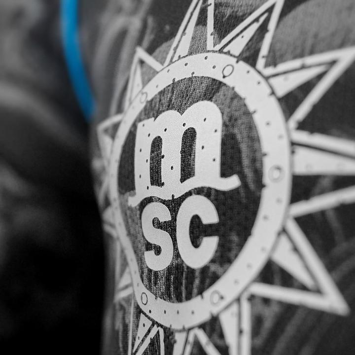 Productafbeelding SSC Napoli Race-shirt, EA7, driekleurig wapen, technische stof, Dry Touch, 2023/2024 (M)