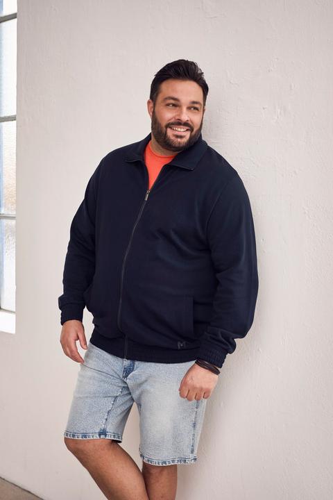 Produktbild Men+ Sweatjacke, Stehkragen, Zipper, 2 Taschen (L)