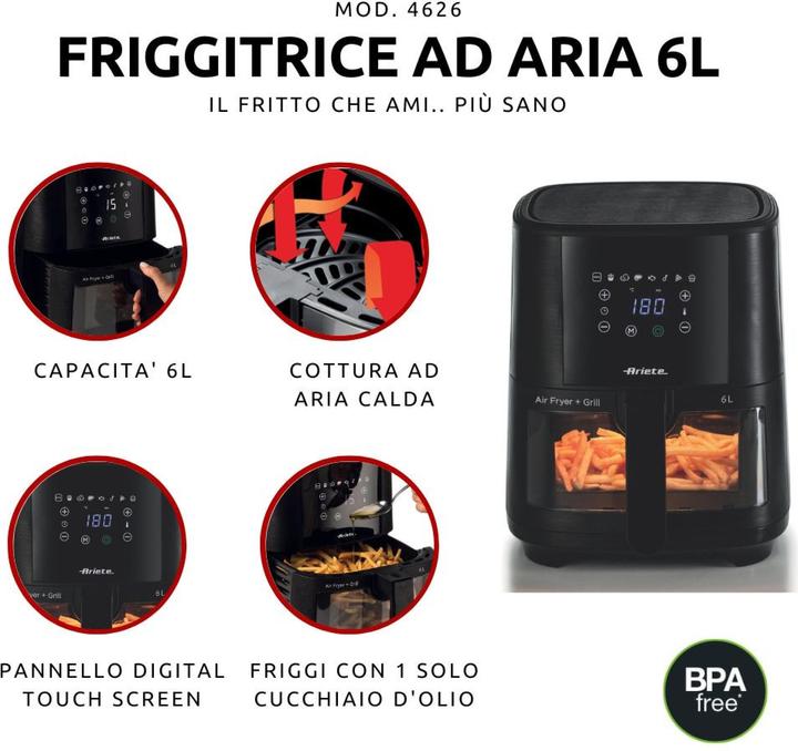 Immagine prodotto Ariete 4626 Friggitrice ad aria calda