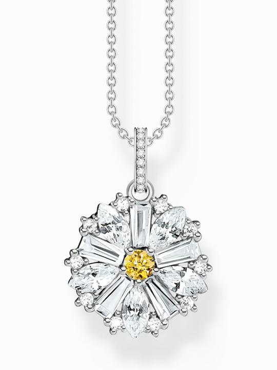 Produktbild Thomas Sabo Halskette mit Anhänger Blume Lovely Daisy Silber (Silber 925, 40 - 45 cm)