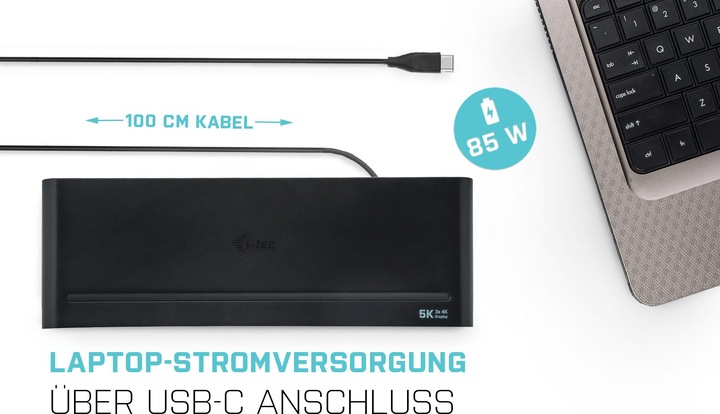 Produktbild i-tec USB 3.0 / USB-C Triple 4K Dock (USB-C, 5 Ports)