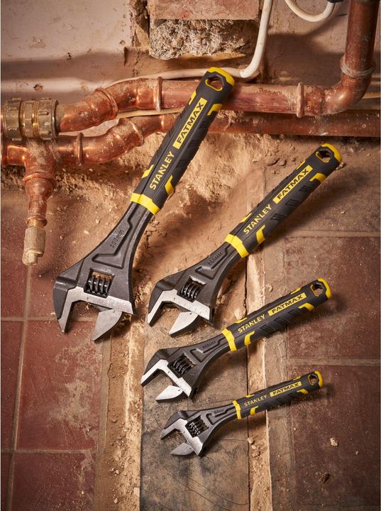 Image du produit Stanley FATMAX Clé à molette réglable 8 avec poignée bimatière pour un confort et un contrôle élevés (200 mm)