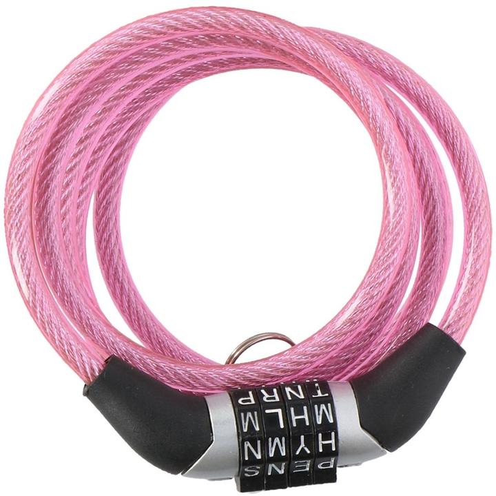 Actual product image Dunlop - Bike lock with number combination (pink)