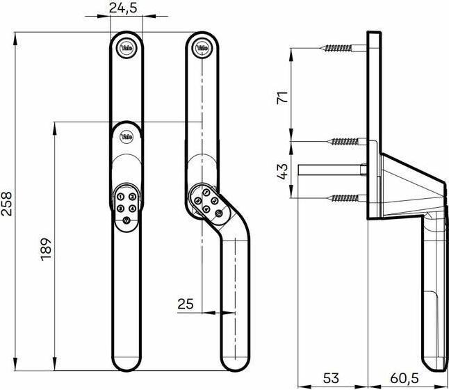 Produktbild effeff Code Handle (Elektronische Zahlenkombination)