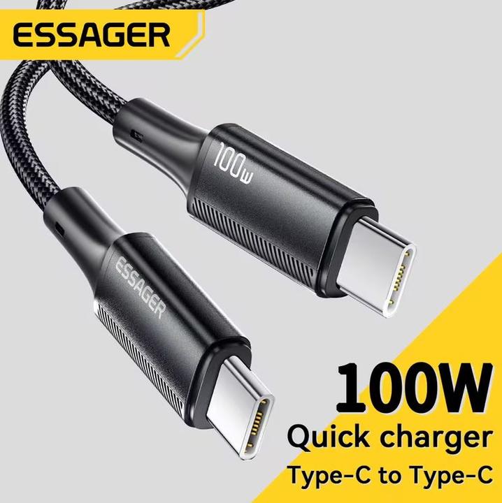 Produktbild Essager USB-C to USB-C Cable 100W 1m (black) (1 m, USB 2.0, 100 W)