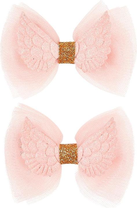 Souza Hair clips Fae wings, pink (MQ6) (2 pcs.)