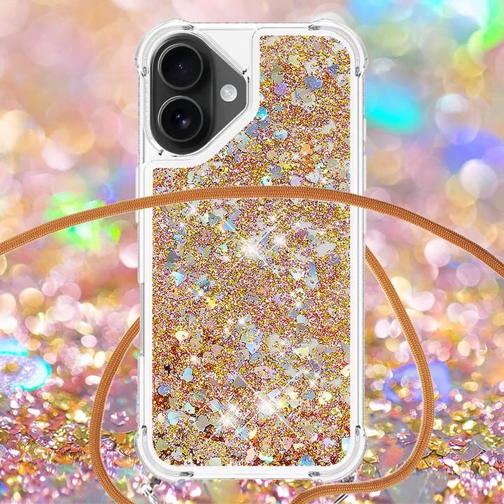 Immagine prodotto Cover-Discount iPhone 17 - Glitzer Hülle mit Kordel (Apple iPhone 17)