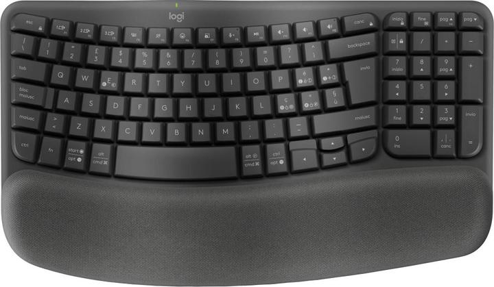 Immagine prodotto Logitech Wave Keysergonomic Kb Graphite (Italiano, Senza fili)