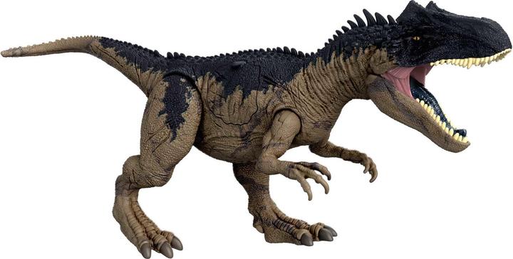 Actual product image Mattel Jurassic World - Extreme Damage Roarin' Allosaurus