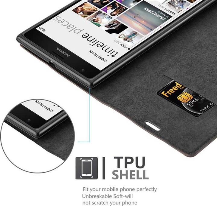 Produktbild Cadorabo Book Invisible Magnet Cover (Nokia Lumia 1520)