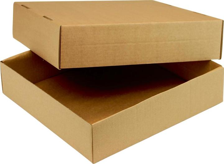 Actual product image Transpak Trans-pak slip lid cardboard box brown 335 x 230 x 45 mm C4 2-piece (2 x)