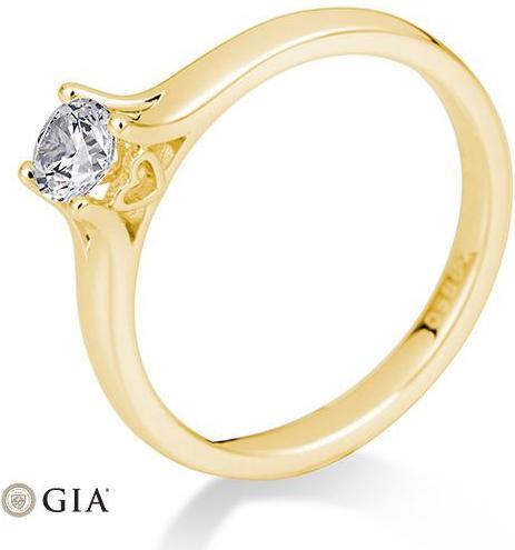 Actual product image Breuning 4 prong set from 0.40 ct. (57, 750/18 K Gold)