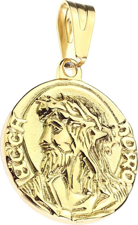 Produktbild Star Piercing Anhänger vergoldet Jesus (ohne Messing, Chirurgenstahl 316L)