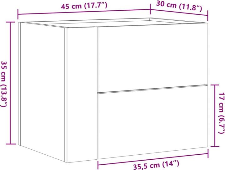 Produktbild vidaXL Uthman (45 x 30 x 35 cm)