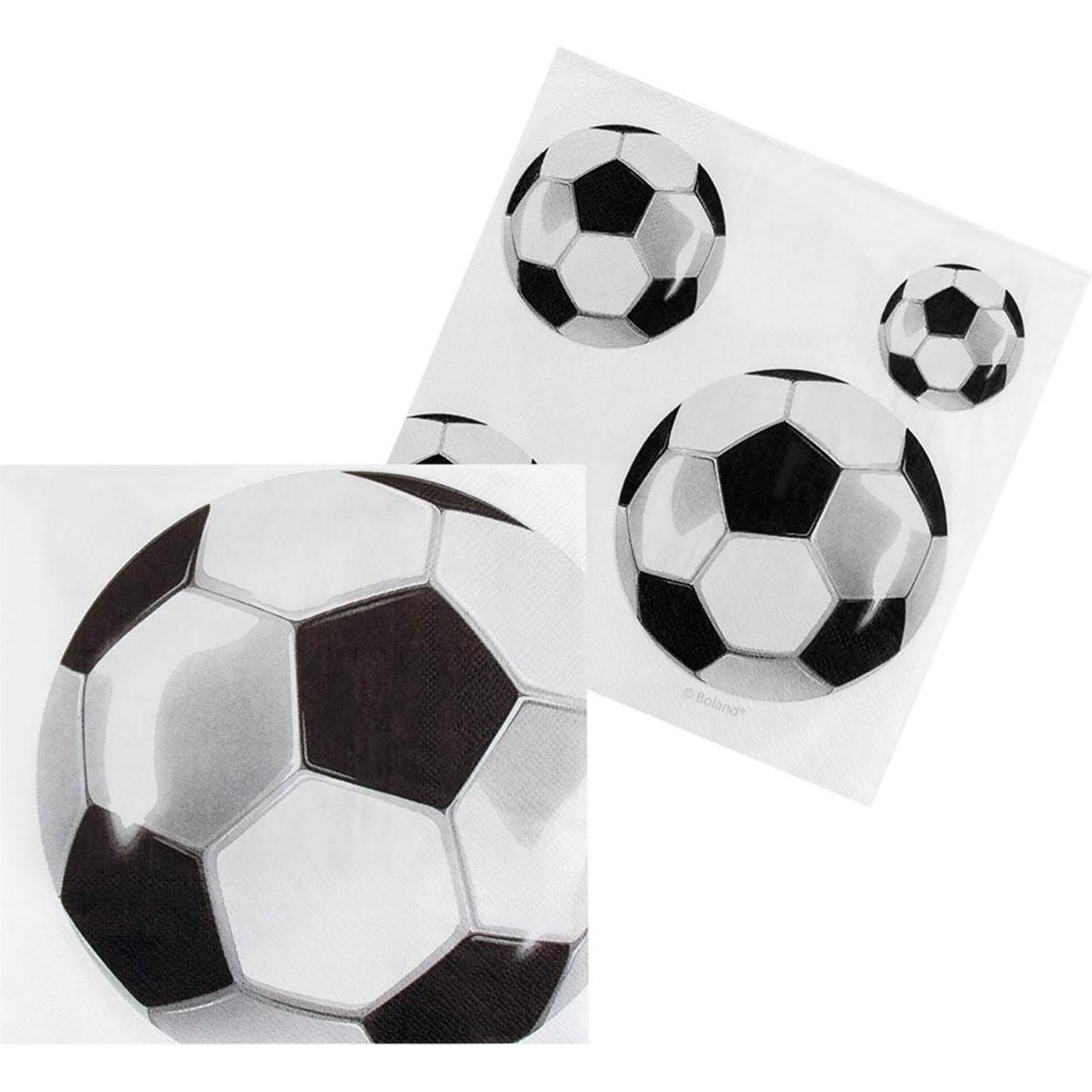 Thumbnail - Boland, Servietten, Fussball, 20St. (20 x, 33 x 33 cm)