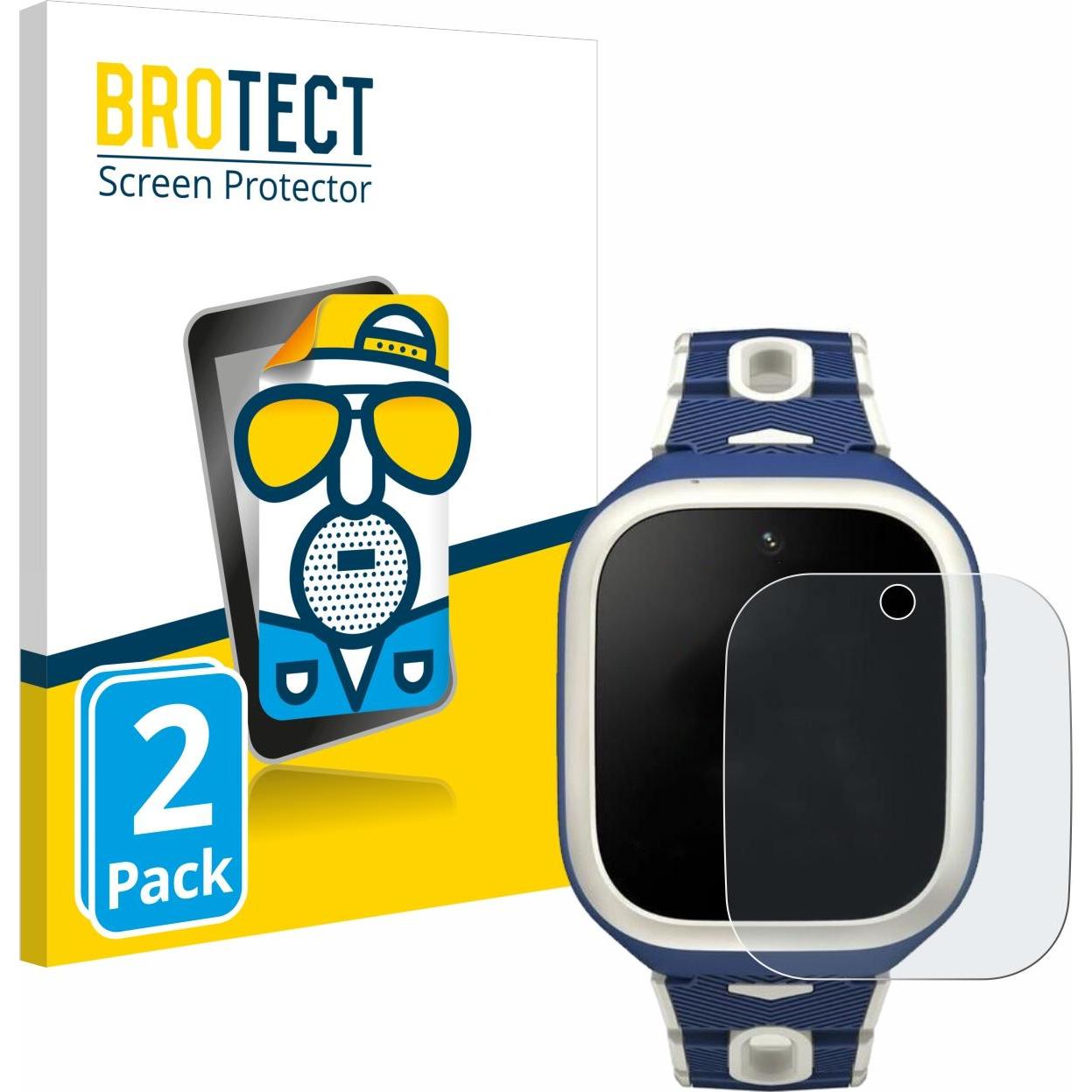 BROTECT Entspiegelungsfolie Displayschutz Displayschutzfolie Folie Matt, Smartwatch Schutzfolie, Grau