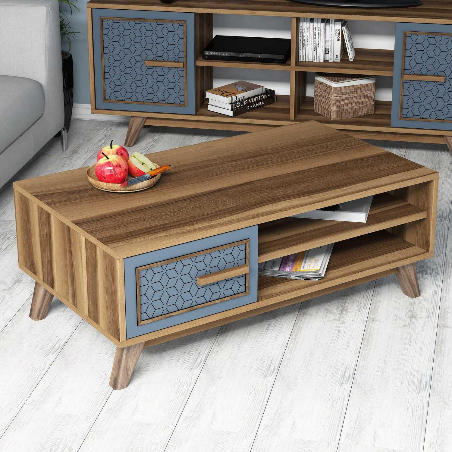 Thumbnail - Hanah Home, Couchtisch + Beistelltisch, Gwen (105 x 38 x 60 cm)