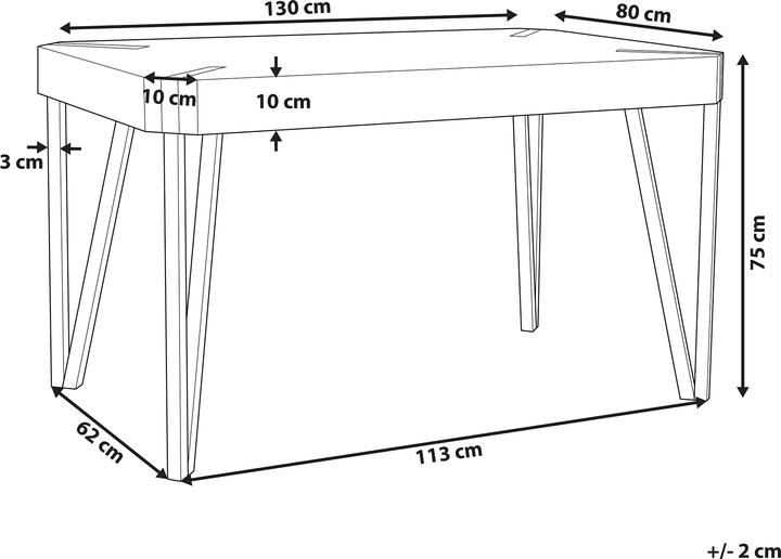 Produktbild Beliani Cambell (130 x 80 x 75 cm)