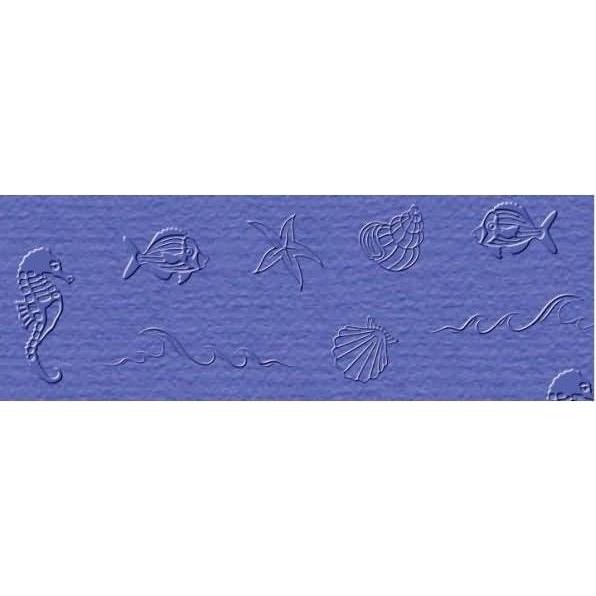 Ursus, Bastelpapier, Prägekarton Elegance 220g/qm 23x32cm VE=5 Blatt Maritim dunkelblau (220 g/m², 5 x)