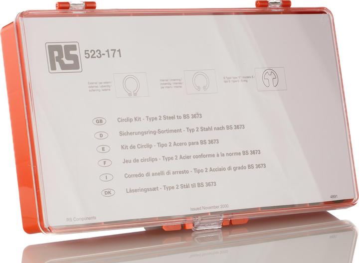 Produktbild RS PRO Federringsortiment brüniert bis 16mm