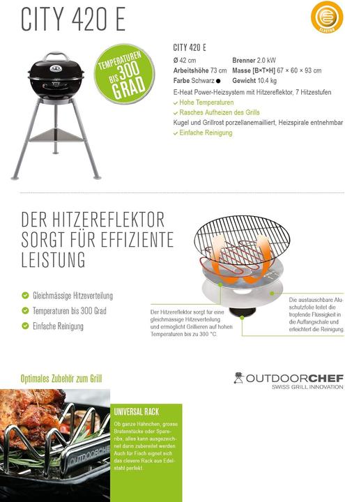 Actual product image Outdoorchef City Electro 420 (2 kW)