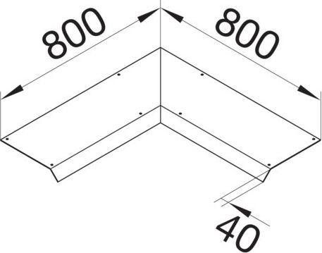 Actual product image Hager AKBI1500401 (80 cm)