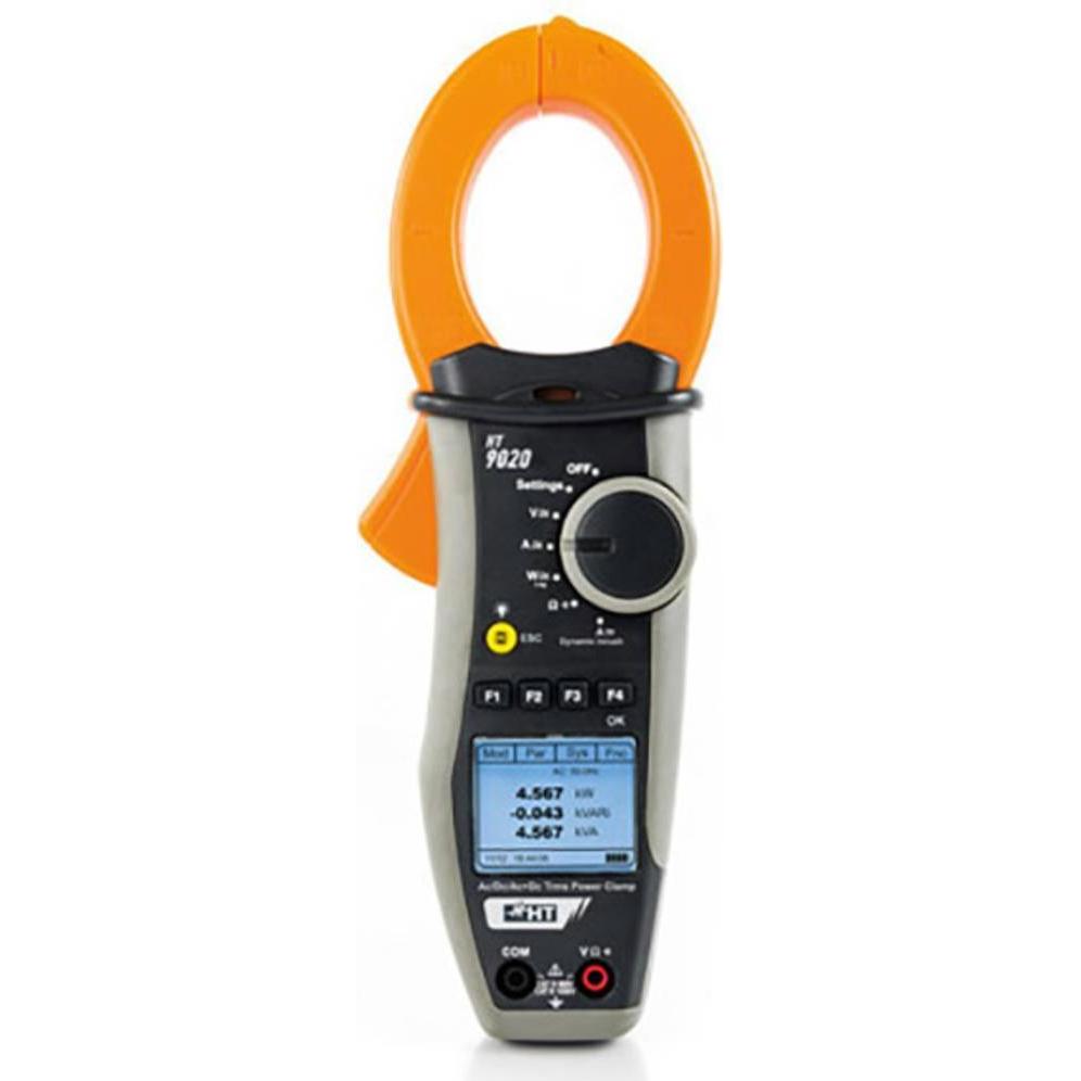 HT Instruments, Multimeter, Stromzange Netzanalyse & Leistungsstromzange AC/DC 1000 A TRMS (CAT III 1000V, CAT IV 600V)