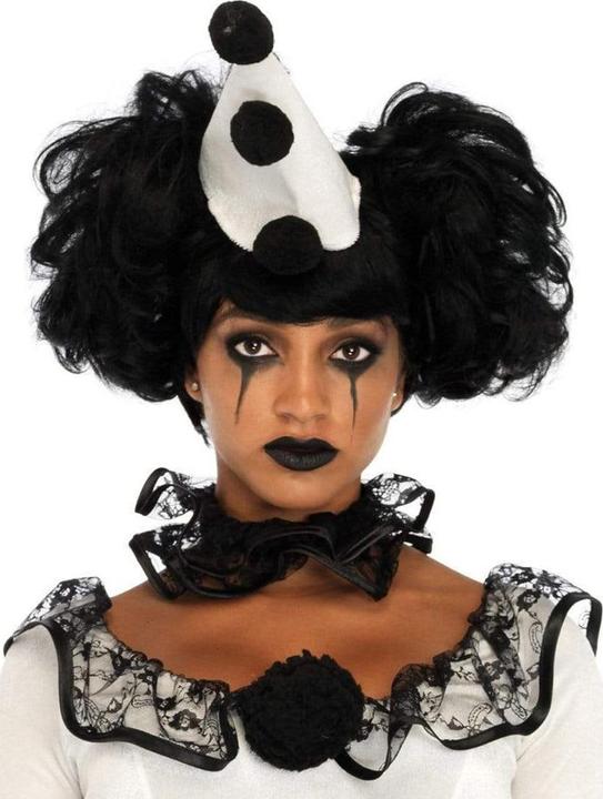 Actual product image Leg Avenue Pierrot frill dress - clown costume for carnival Halloween (S, M)