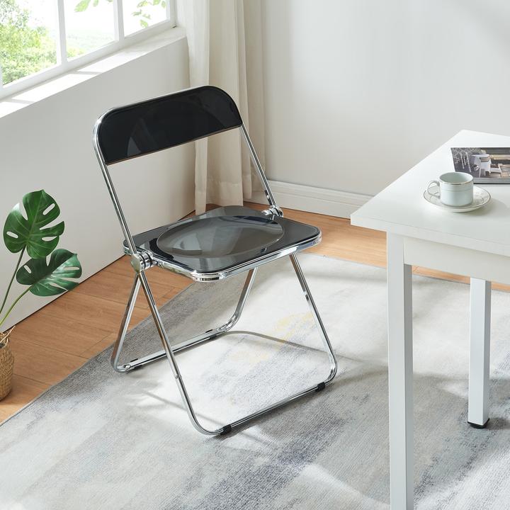 Actual product image En.Casa Klappstuhl Pornainen 2er Set Schwarz