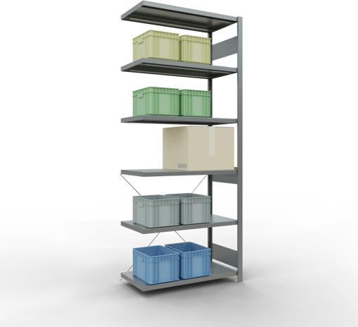 Actual product image Schulte Lagertechnik MULTIplus250 boltless bay system with cross brace