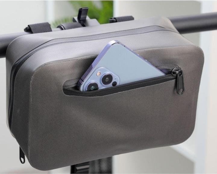 Actual product image OEM Bicycle accessory Handlebar bag for bike / scooter waterproof with zipper FSBFB-674 blue