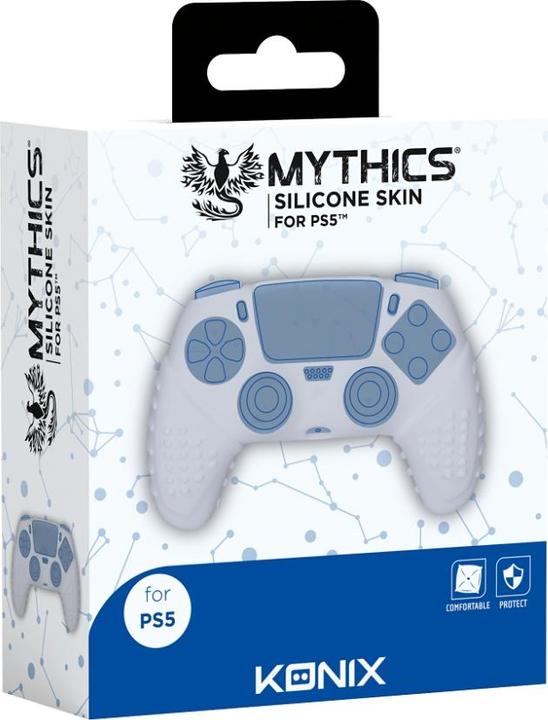 Actual product image Konix Protection silicone blanche pour manette PS5 - Mythics (PS5)