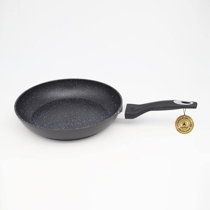 Actual product image Laguiole 8piece nonstick coating Black Ston induction (Frying pan, Pot, Aluminium)
