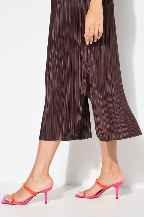 Image du produit Ulla Popken Robe midi plissée, sans manches, décolleté rond (60)